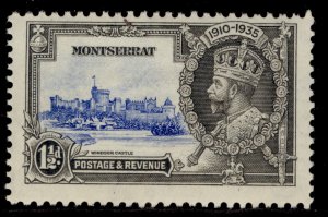 MONTSERRAT GV SG95, 1½d ultramarine & grey, M MINT.