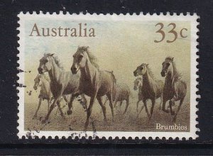 Australia #984 used 1986 horses 33c  brumbies