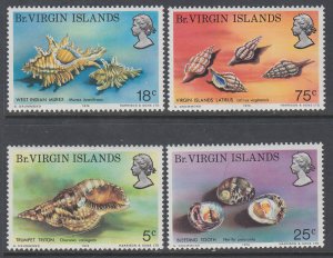 British Virgin Islands 274-277 Seashells MNH VF