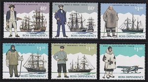 NEW ZEALAND ROSS DEPENDENCY 1995 Explorers set MNH.........................B3736