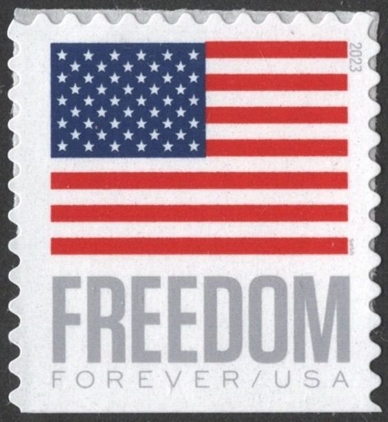 SC#5791 (Forever) Freedom U.S. Flag Booklet Single: BCA (2023) SA