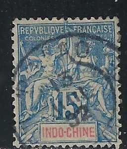 Indochina 10 Used 1892 issue (an5196)