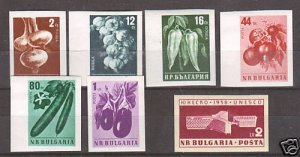 Bulgaria Mi 1079B/1103B MNH. 1958-1959 imperfs, 2 sets