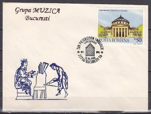 Romania, OCT/96. Organist j. Sweelinck Cancel on Cachet Cover.