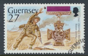 Guernsey SG 965  SC# 777  Victoria Cross  First Day of issue cancel see scan