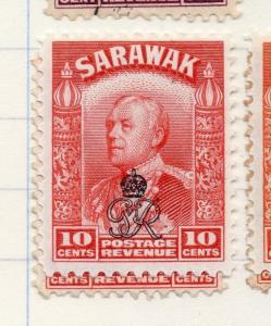 Sarawak 1947 Crown Colony Early Issue Fine Mint Hinged 10c. Optd 197998