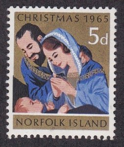 Norfolk Island # 70, Christmas, Hinged, 1/3  Cat.