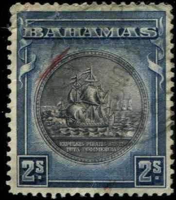 Bahamas SC# 90a SG# 131b Colony Seal 2shillings used