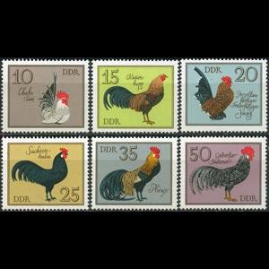 DDR 1979 - Scott# 1982-7 German Cocks Set of 6 NH