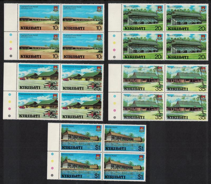 Kiribati Captain Cook Hotel Aircraft Archives Development 5v Block of 4