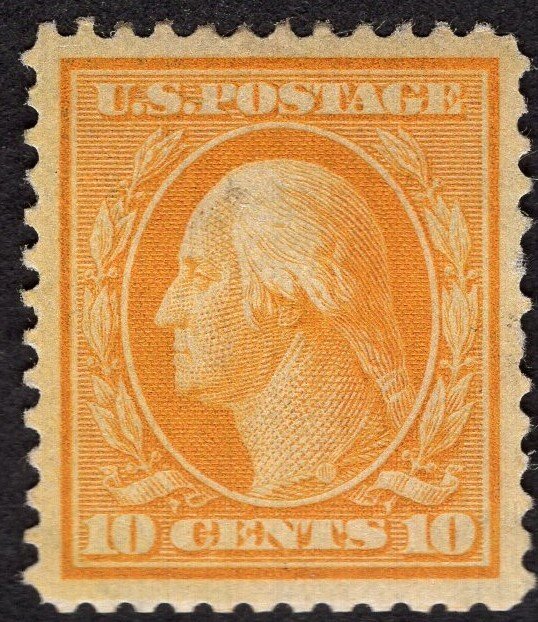 US #338 Extra Fine w/Original Gum. Very well centered.