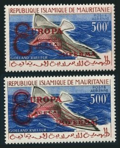 Mauritania C16A type I,II,MNH.Michel VI-I,VI-II. Gull,EUROPA CECA MEFERMA,1962.