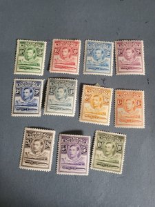 Stamps Basutoland Scott #18-28 hinged