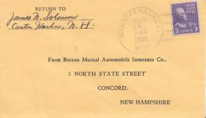 United States Hampshire Winnipesaukee 1939 4c-bar  1916-1964.