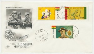 Cover / Postmark Ghana 1967 Boys Scout Movement - Stamps unperforated