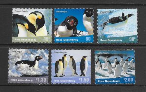 PENGUINS - ROSS DEPENDENCY L67-72 MNH