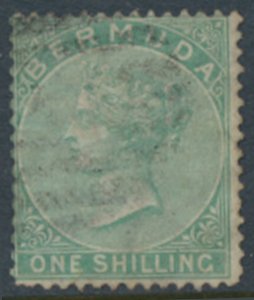 Bermuda SG 8  SC# 6  Used  green  1865 issue  see details /scans