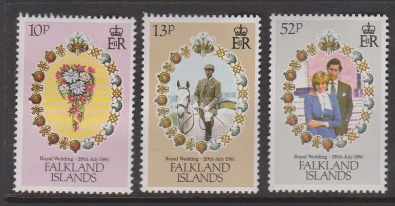 Falkland Islands Sc#324-326 MH