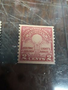 Mint 1929 Edison & Coil Stamps