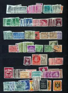 Germany West Berlin 1940s/70s Used Collection(Apprx 550+Items) (SK 35