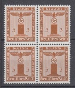 DR DIENST 156 ** ·Pfennig - 4er.Block Postfrisch Luxus