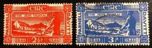 Ireland Scott# 133-134 Used F/VF set Cat. $6.50