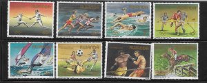 Rwanda 1984 Summer Olympics Sc 1191-1198 MNH A2518