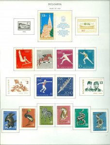 collection on pages ES: Bulgaria 1968-70 mostly complete CV $100