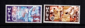 Malta  512 - 513 Europa MNH Cat $1.00