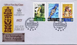 St Christopher Nevis Anguilla 1977 FDC - Silver Jubilee - F69729