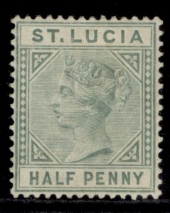 ST. LUCIA QV SG31, ½d dull green, M MINT. Cat £18.