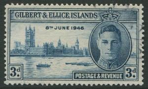 GILBERT & ELLICE ISLANDS 1946 - 3d USED