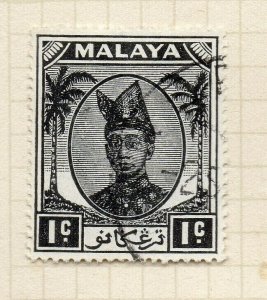 Malaya Trengganu 1949 Sultan Issue Fine Used 1c. NW-197054