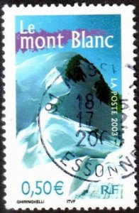 France 2978h - Used - 50c Mont Blanc (2003) (cv $1.25)
