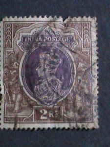 ​INDIA- 1937 SC#163 85 YEARS OLD STAMP-KING GEORGE VI USED VERY FINE