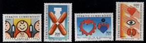 TURKEY Scott 2399-2402 MNH**  1987  stamp set