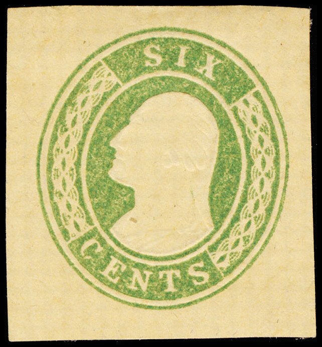 CUT SQ. - 1853-55 NESBITT U14 mint  CV $200.00 (ID # 117613)