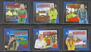 Alderney (2002) - Scott # 196 - 201,   MNH