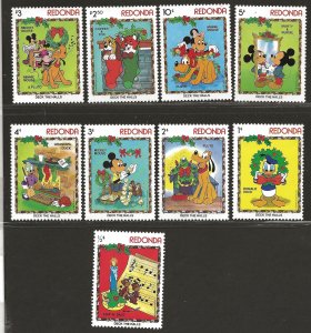 ANTIGUA  REDONDA STAMP WORLD #138-46  FVF/MNH