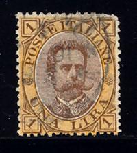 ITALY Scott #56, Sassone #48, Used, Cat. $37.50