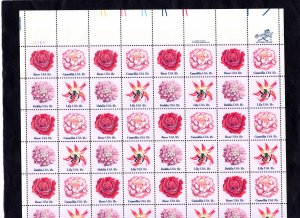 1876-1879 Flowers, MNH sheet/48 UL-P (#111111)