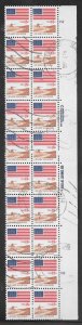 #1890 Used Plate Block Strip of 20