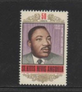 ST. KITTS- NEVIS #190 1968 MARTIN LUTHER KING JR. MINT VF NH O.G