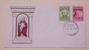 PANAMA  POPES 1956 CACHET UNADDRESSED