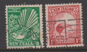 New Zealand Sc#186-186 or 203-204 Used