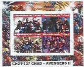 CHAD - 2021 - Avengers #2 - Perf 4v Sheet - Mint Never Hinged