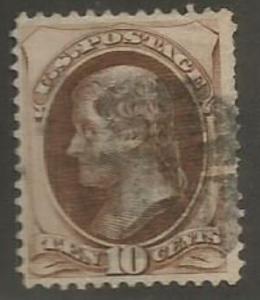 U.S. Scott #188 Jefferson Stamp - Used Single