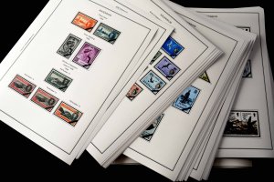 COLOR PRINTED ASCENSION ISLAND 1922-1999 STAMP ALBUM PAGES (104 illustr. pages)