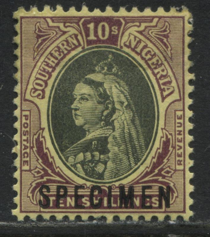 Southern Nigeria QV 10/ overprinted SPECIMEN