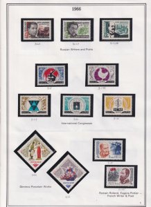 DR MEYER ESTATE - 1966 RUSSIA COLLECTION - MNH ** ON ALBUM PAGES - BIN AEU